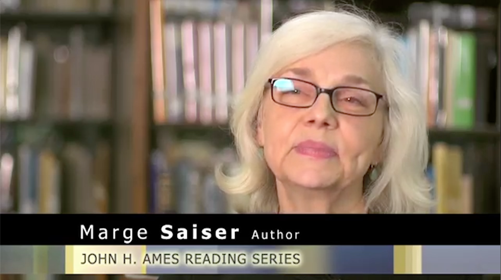 John H. Ames Reading Series: Marge Saiser 2012