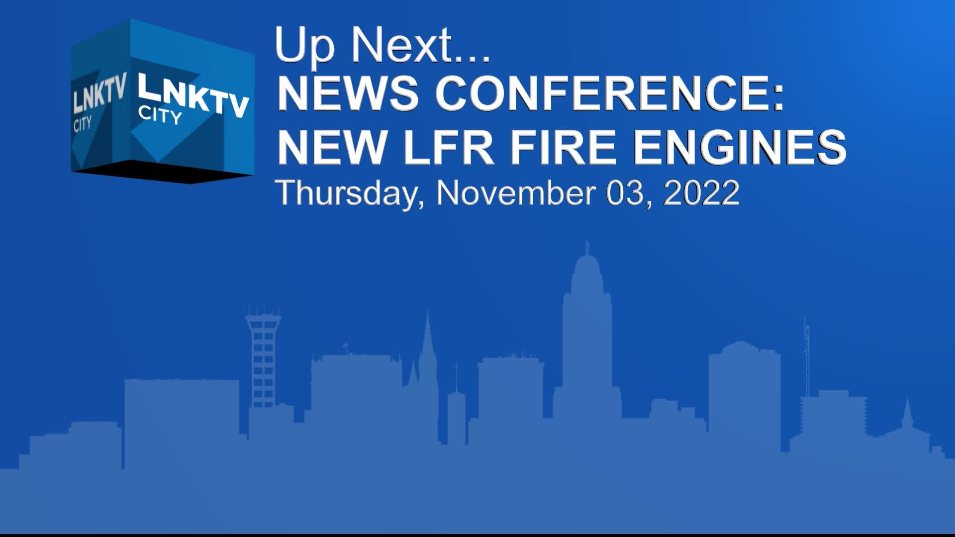 Thumbnail image for Mayor's news conference: New LFR Fire Engines