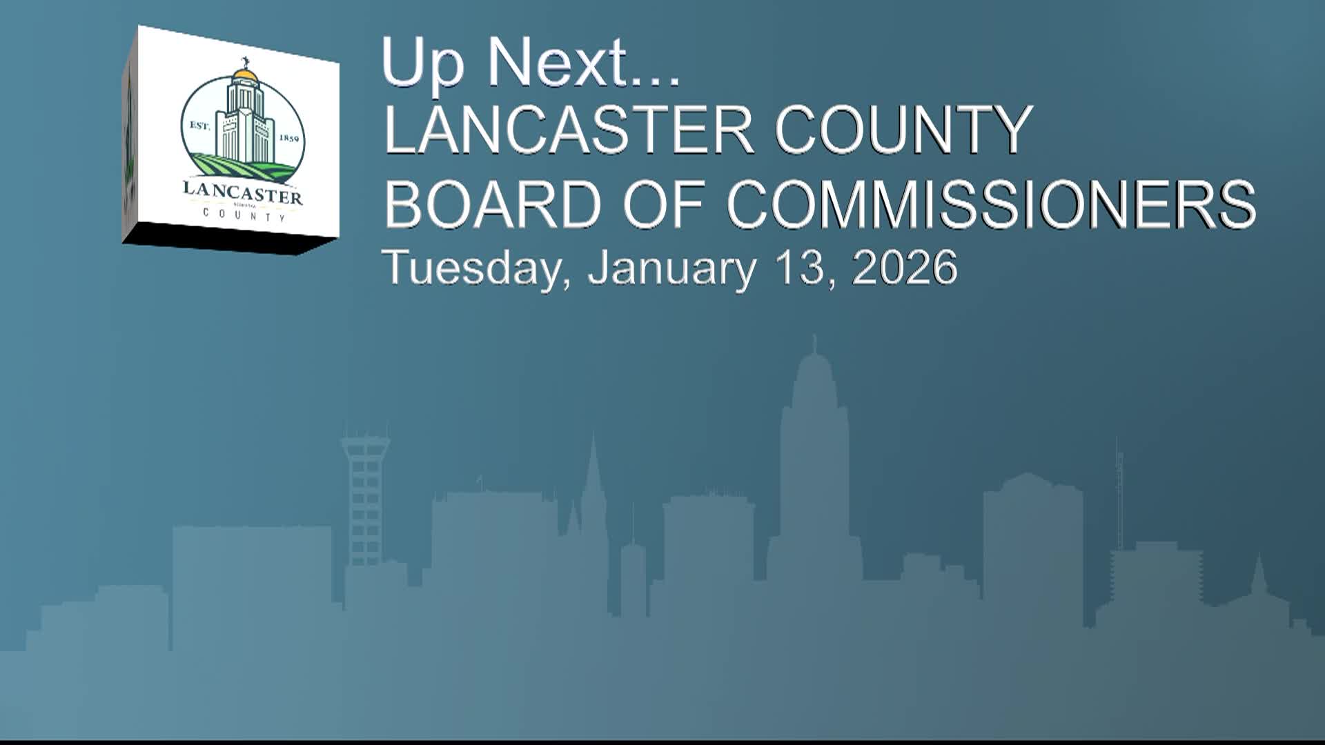 Lancaster County Board of Commissioners Meeting January 13, 2026