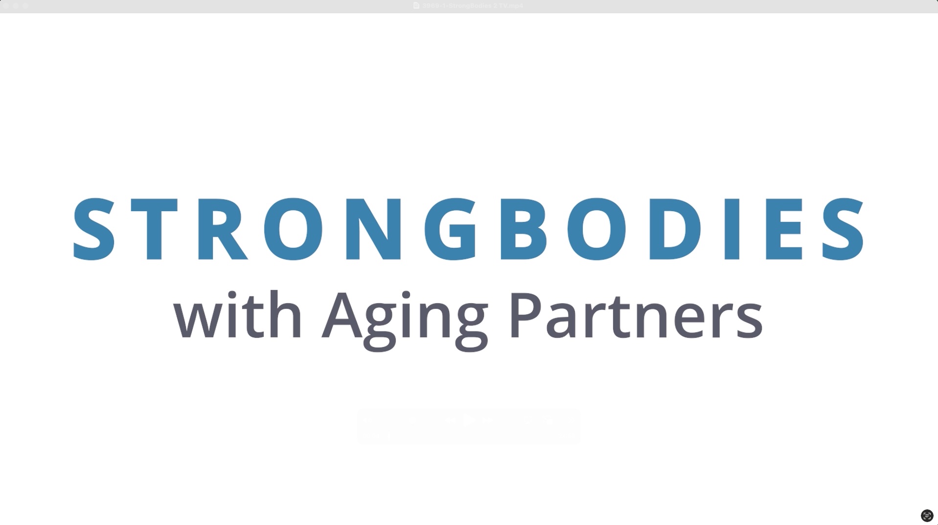 Aging Partners StrongBodies Strength Class 2